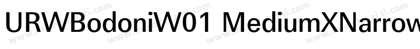 URWBodoniW01 MediumXNarrow字体转换